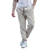 Madmext Bej Erkek Paçası Lastikli Polar Eşofman Altı 6555,Bej 2XL