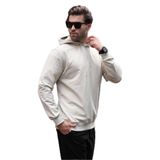Madmext Bej Kapüşonlu Erkek Sweatshirt 7069,Bej M