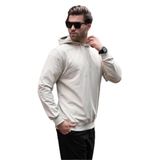 Madmext Bej Kapüşonlu Erkek Sweatshirt 7069,Bej XL