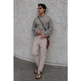 Madmext Bej Regular Fit Erkek Pantolon E6574
