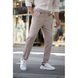 Madmext Bej Regular Fit Erkek Pantolon, XL Beden