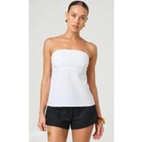 Madmext Beyaz %100 Pamuklu Straplez Bluz Mg2354