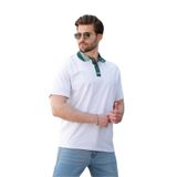 Madmext Beyaz Polo Yaka Erkek T-Shirt E7147,Beyaz M
