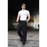 Madmext Beyaz Yarım Düğmeli Slim Fit Erkek Tişört E7186 - XL
