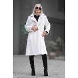 Madmext Beyaz Yumuşak Dokulu Peluş Kaban MG1971 - 2XL
