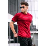 Madmext Bordo Basic Erkek Tişört