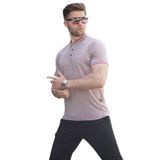 Madmext Bordo Hakim Yaka Erkek Polo Tişört 6107,Pembe XL