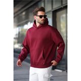 Madmext Bordo Kapüşonlu Kanguru Cep Erkek Sweatshirt E7169