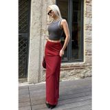Madmext Bordo Maxi Basic Etek MG1890