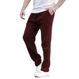 Madmext Bordo Müslin Kumaş Erkek Basic Pantolon 6507,Bordo XL