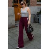 Madmext Bordo Şerit Detaylı Bol Paça Kadın Eşofman MG2441