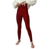 Madmext Bordo Yüksek Bel Kadın Fitilli Tayt Mg1625,Bordo S