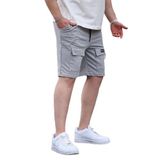 Madmext Boyalı Gri Erkek Basic Şort 6533,Boyalı Gri 2XL