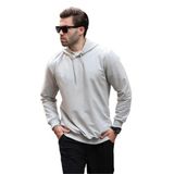 Madmext Boyalı Gri Kapüşonlu Erkek Sweatshirt 7069,Boyalı Gri M