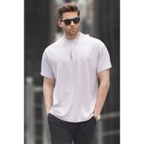 Madmext Boyalı Gri Oversize Basic Erkek Tişört 6127 - XL