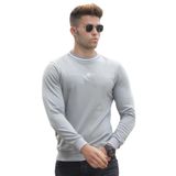 Madmext Boyalı Gri Triko Erkek Kazak 5288,Boyalı Gri M