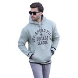 Madmext Çağla Yeşil Kapüşonlu Cep Detaylı Baskılı Erkek Sweatshirt 7068 - 2XL - Çağla Yeşili