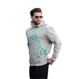 Madmext Çağla Yeşili Kapüşonlu Baskılı Cep Detaylı Erkek Sweatshirt E7065,Çağla Yeşili M