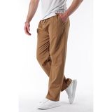 Madmext Camel Bol Paça Beli Bağlamalı Erkek Pantolon E7403