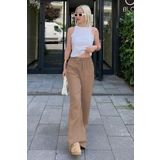 Madmext Camel Bol Paça Müslin Kadın Pantolon MG1980