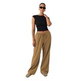 Madmext Camel Elastik Belli Bol Kesim Pantolon Mg2020,Camel S