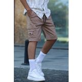 Madmext Camel Kargo Cep Erkek Kapri Şort 5737