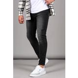 Madmext Düz Paça Rahat Kesim Erkek Siyah Jeans 6330