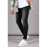 Madmext Düz Paça Rahat Kesim Erkek Siyah Jeans 6330,Siyah 32