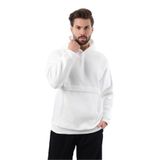 Madmext Ekru Kapüşonlu Cep Detaylı Erkek Sweatshirt 7092,Ekru L