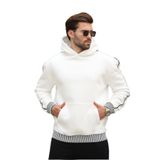 Madmext Ekru Kapüşonlu Kanguru Cep Erkek Sweatshirt E7163,Ekru 2XL