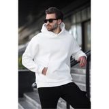 Madmext Ekru Kapüşonlu Kanguru Cep Erkek Sweatshirt E7169