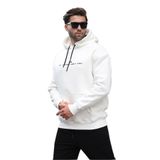 Madmext Ekru Kapüşonlu Nakış Detaylı Cepli Erkek Sweatshirt 7066,Ekru S