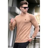 Madmext Erkek Bisiklet Yaka, Basic Triko Kazak, Pembe
