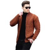 Madmext Erkek Bordo Şal Yaka Örgülü Hırka, Uzun Kollu