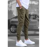 Madmext Erkek Eşofman Altı, Jogger Paça, Haki Renk, 2XL