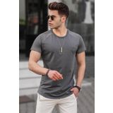 Madmext Erkek Füme Basic Tişört