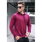 Madmext Erkek Kapüşonlu Sweatshirt, Bordo, S