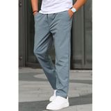 Madmext Erkek Regular Fit Paraşüt Kumaş Pantolon, Gri, M