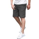 Madmext Füme Basic Keten Erkek Şort 6506,Füme XL