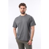 Madmext Füme Bisiklet Yaka Basic Erkek Tişört E7105
