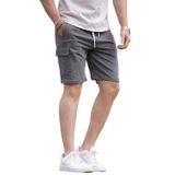 Madmext Füme Erkek Kargo Cep Şort 6534,Füme XL