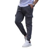 Madmext Füme Kargo Cep Erkek Eşofman Altı 6526,Füme 2XL