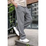 Madmext Füme Önü Dikiş Detaylı Relaxed Fit Erkek Eşofman Altı E6590 - XL