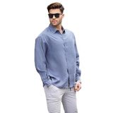 Madmext Füme Uzun Kollu Oversize Erkek Gömlek 6733,Füme M