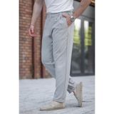 Madmext Gri Rahat Kesim Erkek Kumaş Pantolon E6577,Gri M