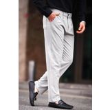 Madmext Gri Regular Fit Düz Kesim Yan Cepli Erkek Pantolon 6540
