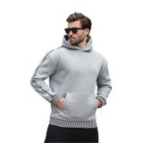 Madmext Grimelanj Kapüşonlu Kanguru Cep Erkek Sweatshirt E7163,Grimelanj XL