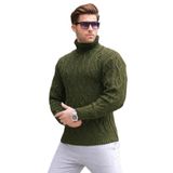 Madmext Haki Balıkçı Yaka Erkek Triko Kazak 6854,Haki M