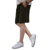Madmext Haki Beli Ayarlanabilir Cepli Kısa Erkek Şort 6544,Haki 2XL