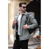 Madmext Haki Desenli Cepli Erkek Ceket Gömlek 6756 - XL